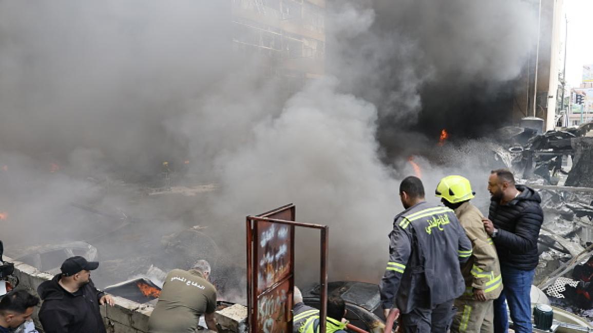 استشهاد 8 عناصر من أمن الدولة اللبناني في حصيلة أولية بغارات صهيونية على النبطية