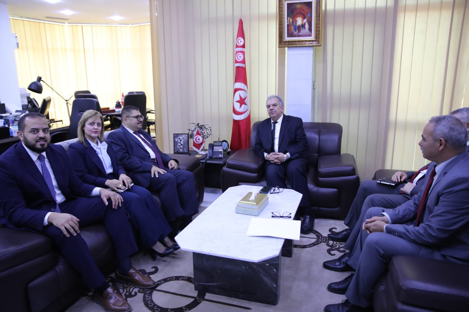 المدير التنفيذي لمركز التميّز الافريقي للأسواق الشاملة (AIMEC) في ضيافة وزير الشباب والرياضة