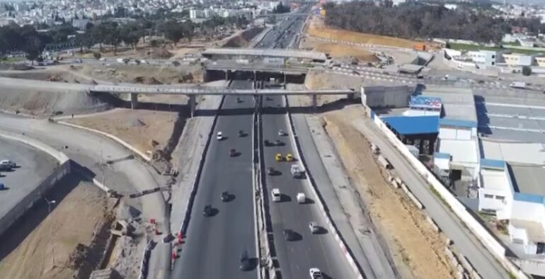 تحويل ظرفي لحركة المرور من أجل إتمام أشغال جسر لاكانيا