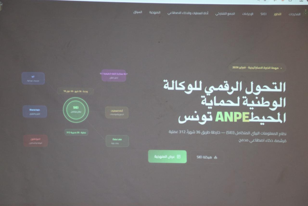 الوكالة الوطنية لحماية المحيط تطلق نظاما بيئيا ذكيا لتعزيز التحول الرقمي والحوكمة البيئية
