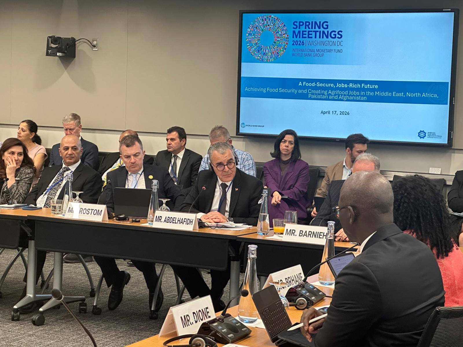 وزير الإقتصاد يجري عددا من اللقاءات في اطار مشاركته في اجتماعات الربيع لمجموعة البنك العالمي.