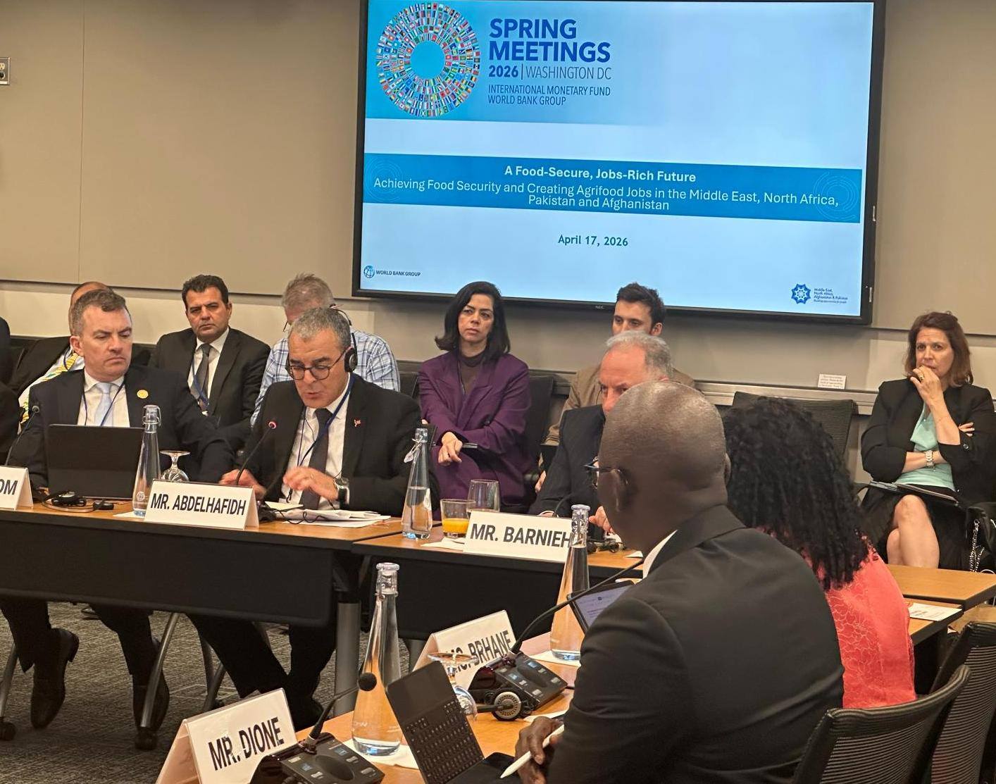 وزير الاقتصاد يعقد جملة من اللقاءات الثنائية في اطار مشاركته في اجتماعات الربيع السنوية للبنك العالمي وصندوق النقد الدولي بواشنطن