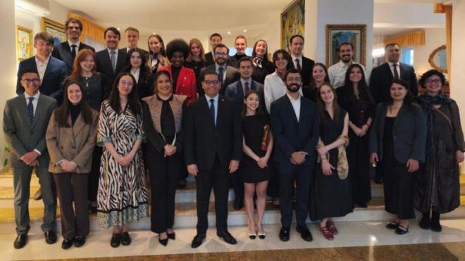 وفد من الطلبة والإطار الأكاديمي بمعهد أوروبا-ناتولين  بفرصوفيا،في زيارة إلى تونس