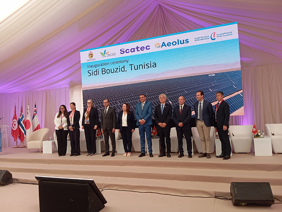 تدشين محطة إنتاج الكهرباء من الطاقة الشمسية الفولطاضوئية في المزونة من ولاية سيدي بوزيد