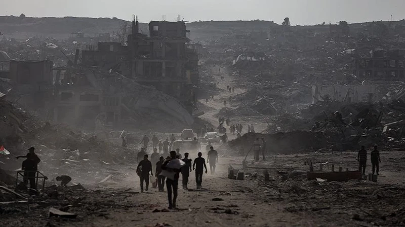 استشهاد 5 فلسطينيين بينهم 3 أطفال في غارة صهيونية شمالي قطاع غزة