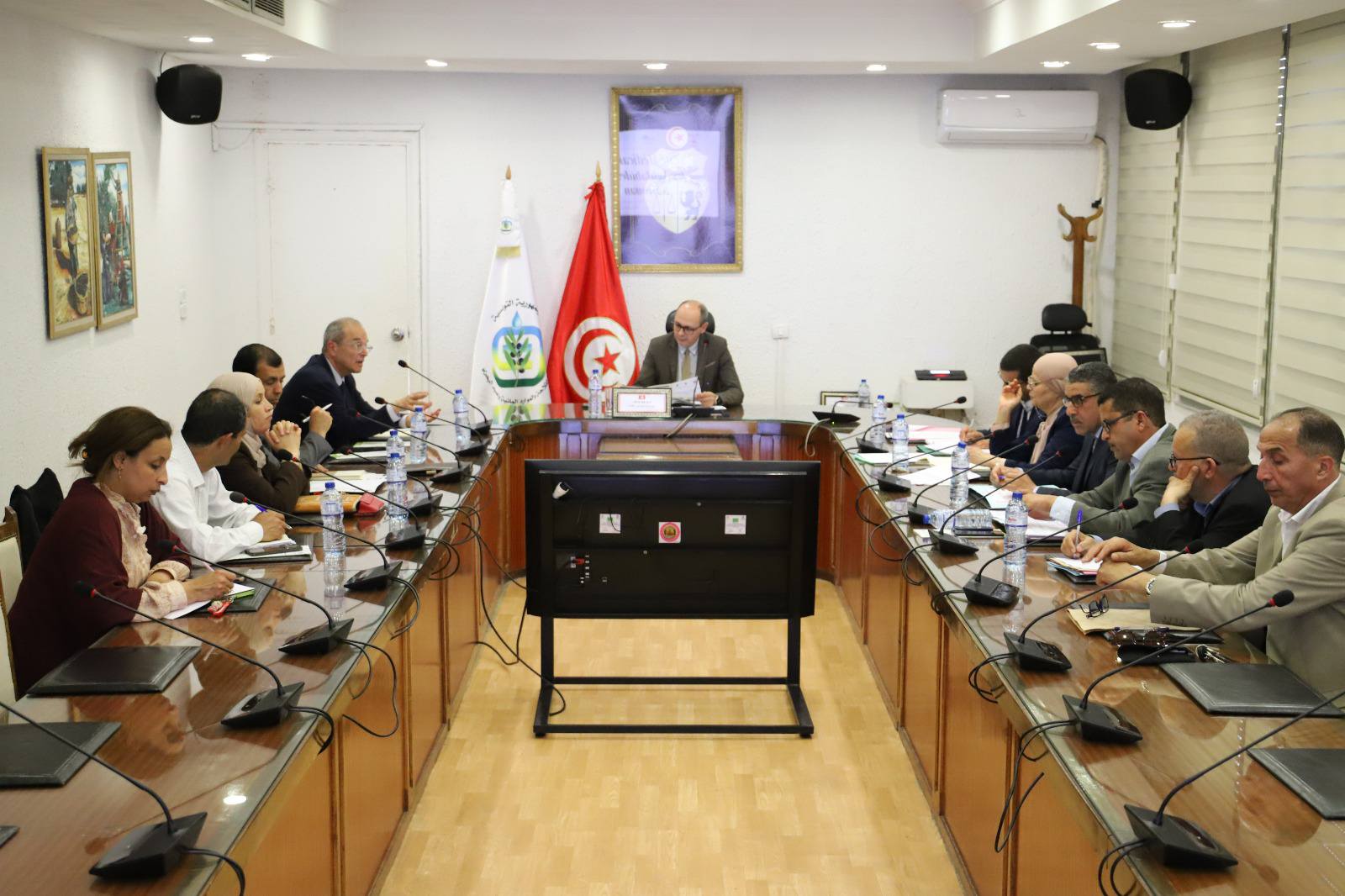 متابعة تدخلات وزارة الفلاحة في مشروع مدينة الأغالبة الطبية بالقيروان.