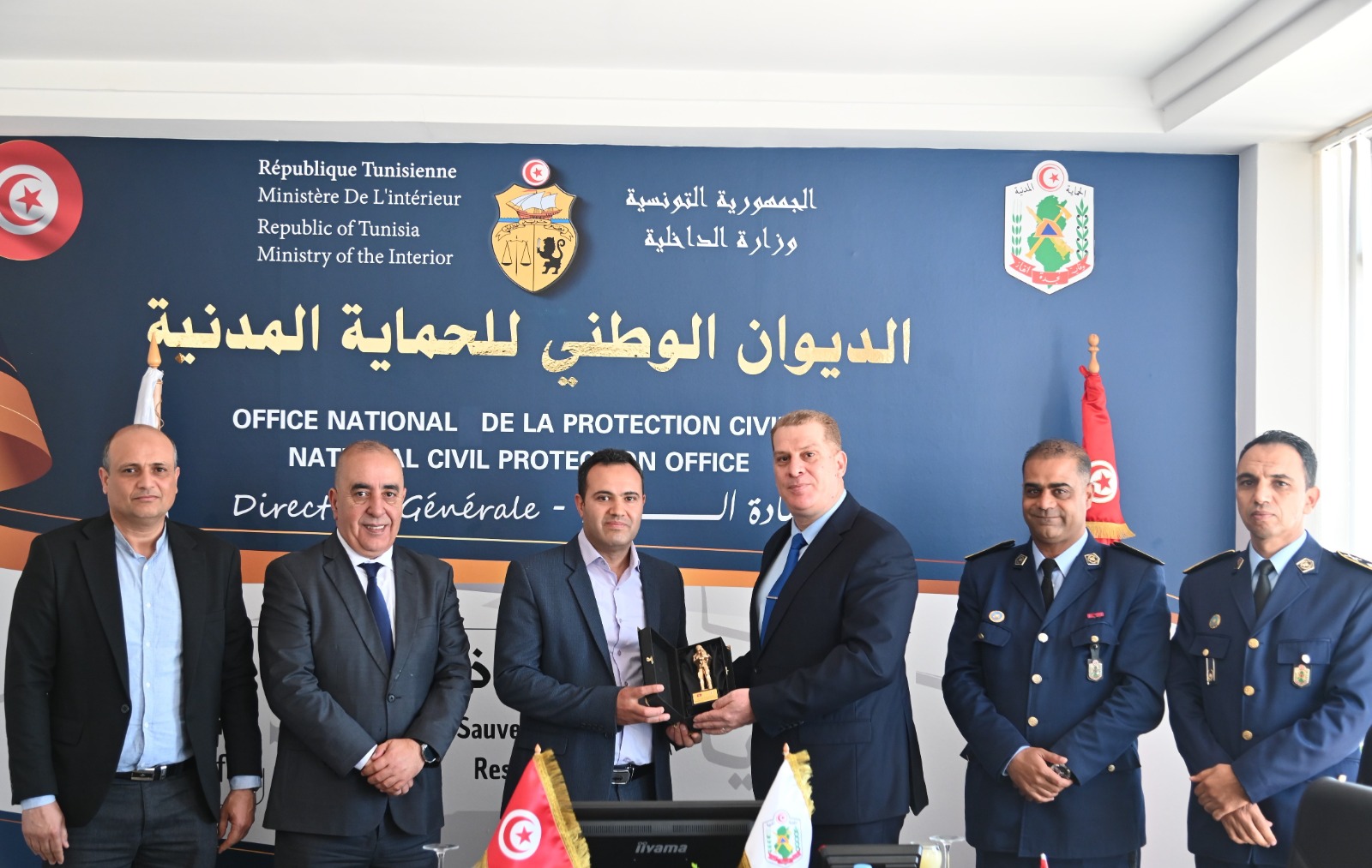  امضاء اتفاقية مشتركة تتعلق ببناء فرقة للحماية المدنية بالصخيرة.