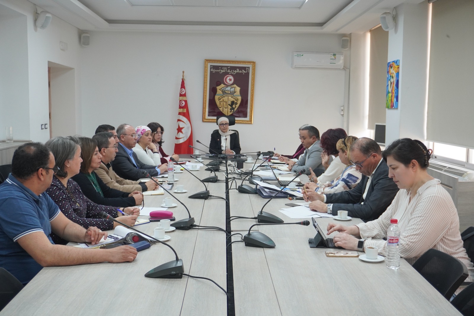 جلسة عمل لتقديم ومناقشة مشروع الاستراتيجيّة الاتّصاليّة لوزارة الأسرة والمرأة والطفولة وكبار السن