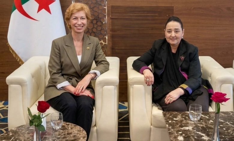 لقاء وزيرة الشؤون الثقافية بمديرة معهد العالم العربي بباريس