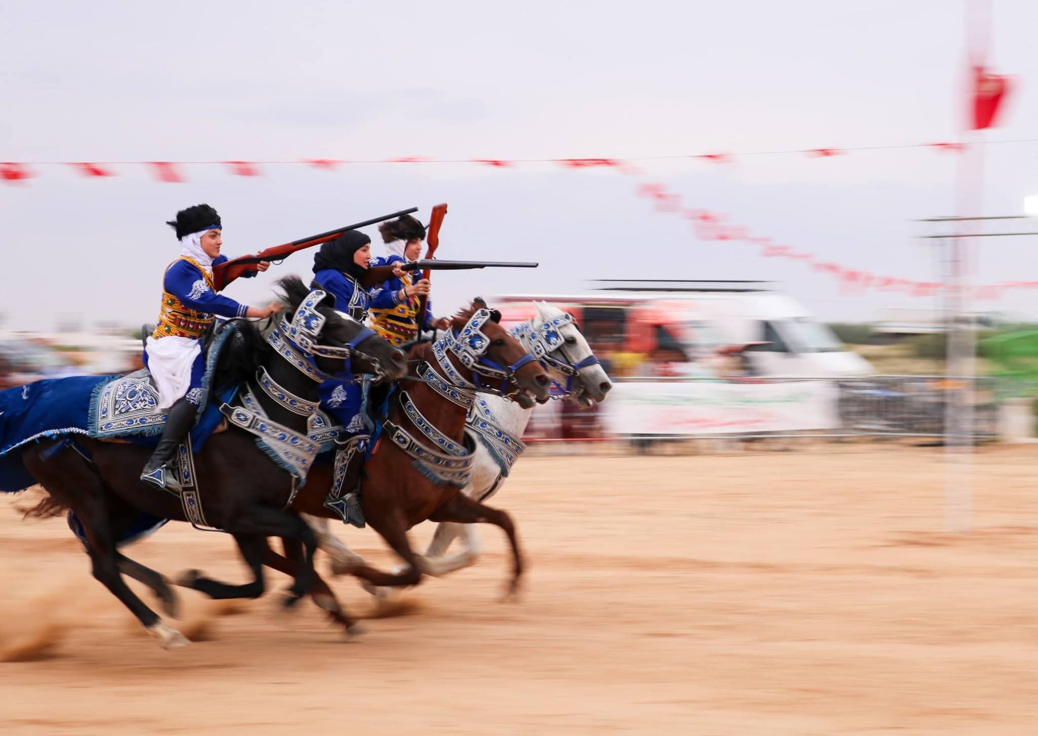 افتتاح مهرجان القواسم المغاربي للفروسية والتراث بشربان
