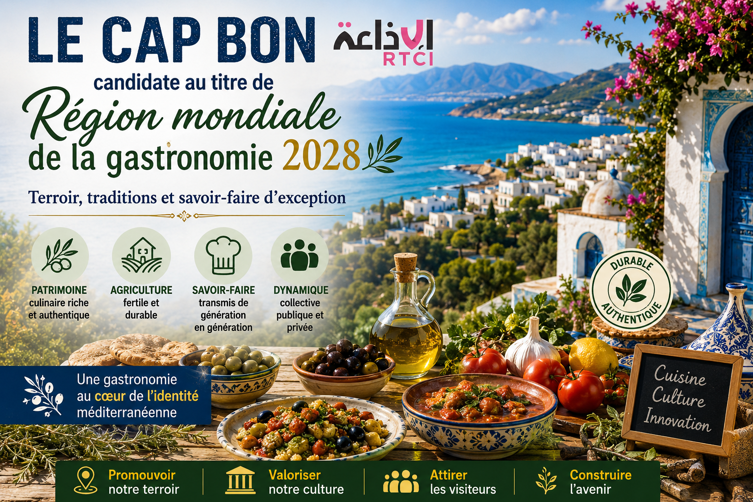 Le Cap Bon candidate au titre de « Région mondiale de la gastronomie 2028 »