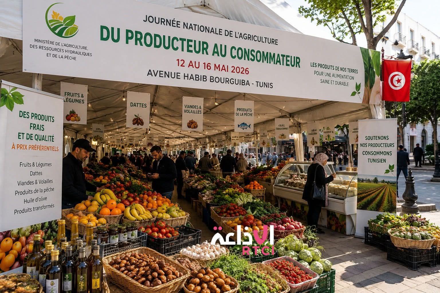 Tunis : un marché “du producteur au consommateur” pour la Journée nationale de l’agriculture