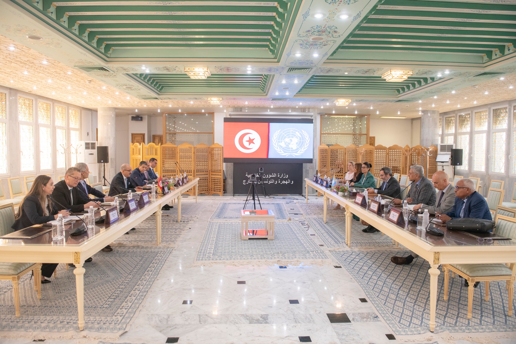 إعداد الإطار الاستراتيجي للتعاون بين تونس ومنظمة الأمم المتحدة للفترة 2027-2031 محور جلسة عمل جمعت وزير الخارجية بوكيل الأمين العام للأمم المتحدة