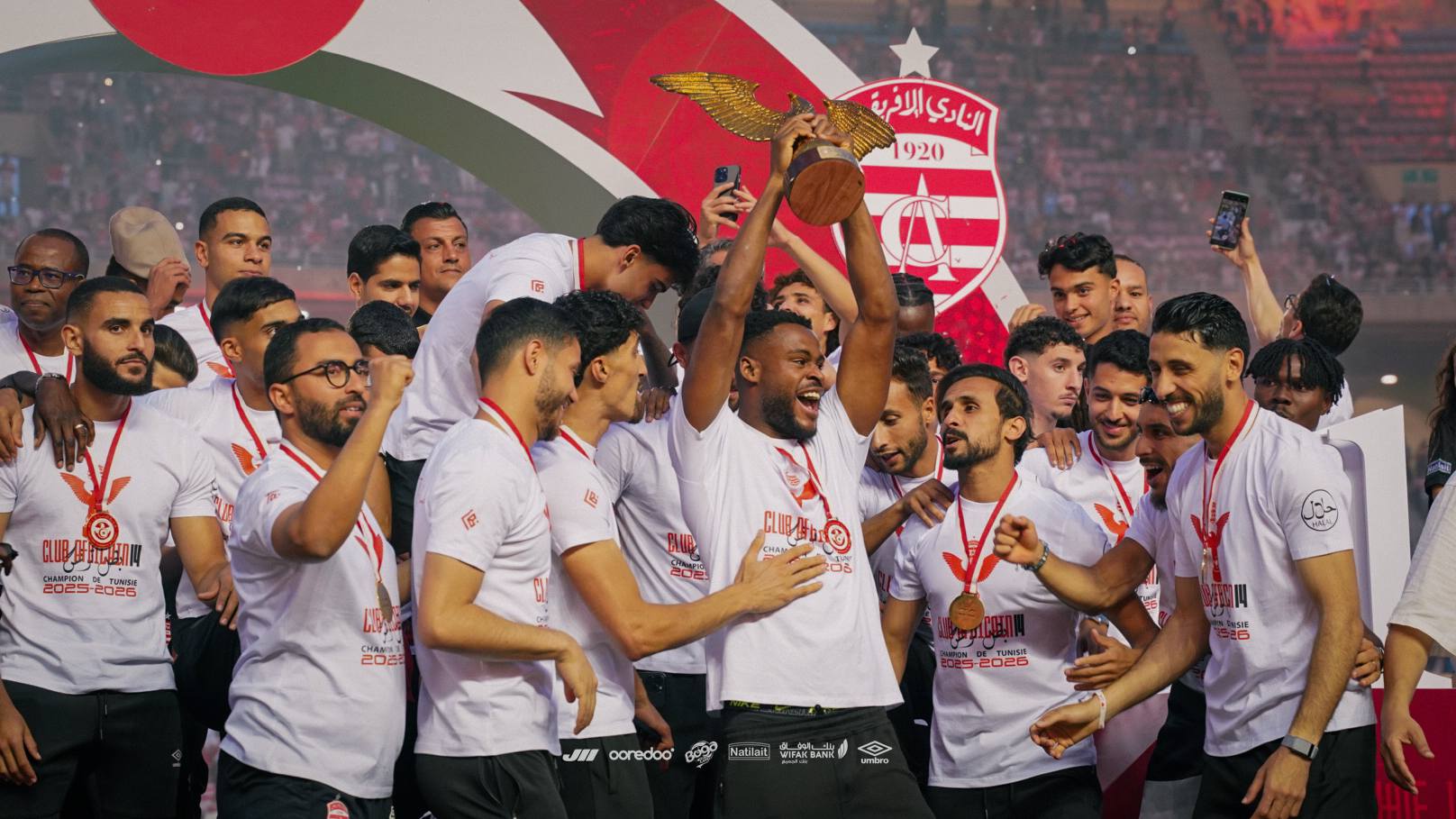 Club Africain célèbre son 14e titre de champion de Tunisie