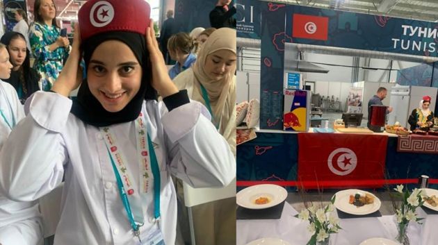 التونسية مرام رزقي تحرز المرتبة الثانية في الدورة الدولية للطهاة الشبان بقازان الروسية