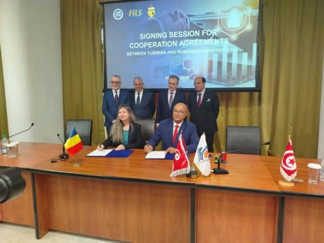 تعزيز التعاون الثنائي في مجال التعليم العالي والبحث العلمي بين جامعة قابس وأعرق الجامعات الرومانية