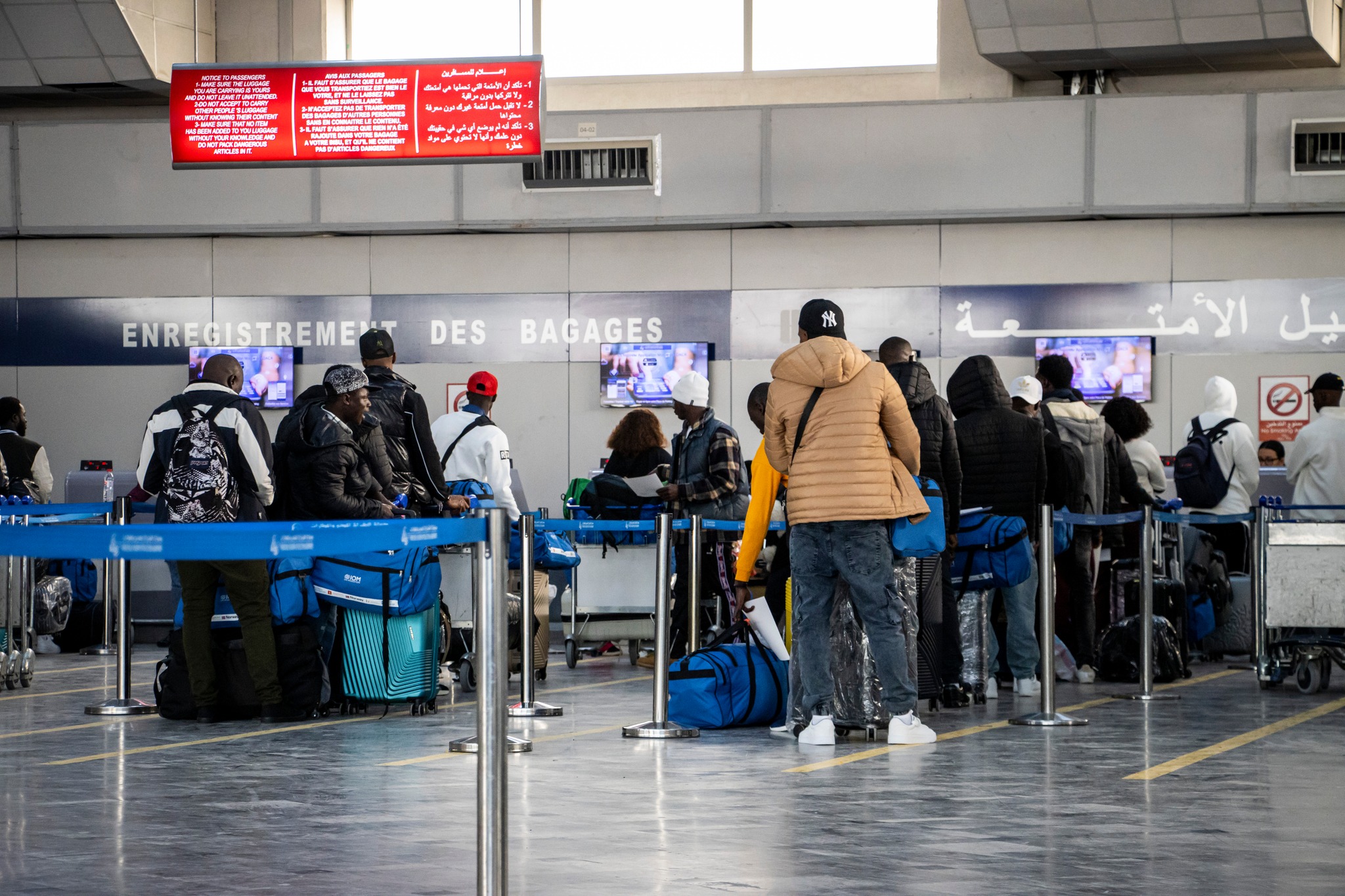 Au programme du retour volontaire, plus de 210 migrants subsahariens en situation irrégulière transférés vers le point de rassemblement à Sfax