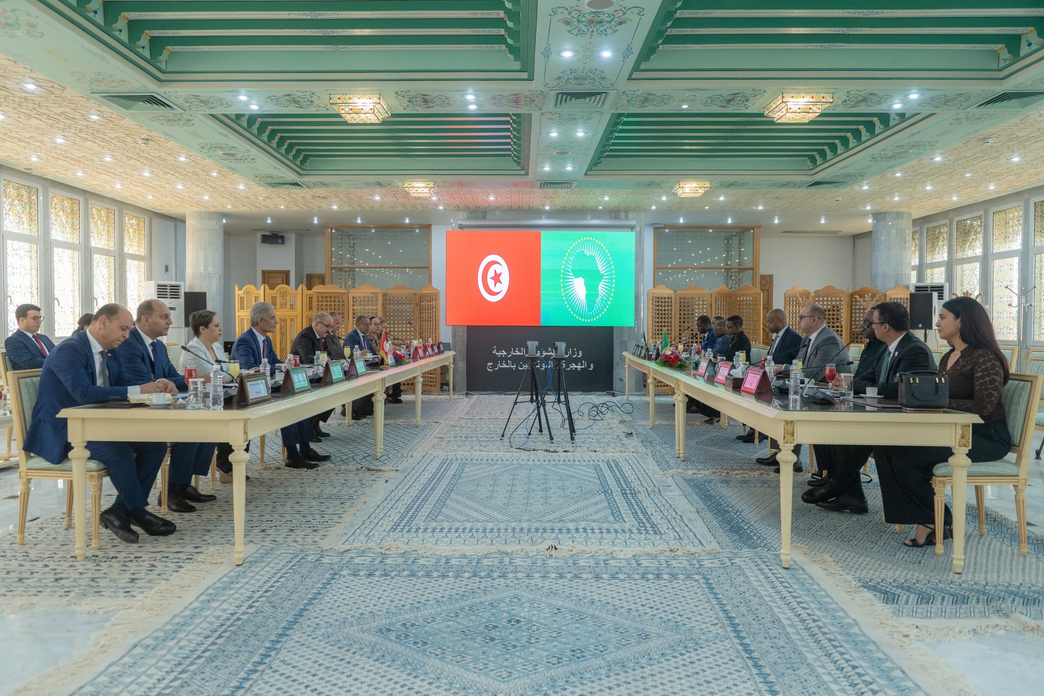 وزير الشؤون الخارجية يستقبل الأمين العام لمنطقة التبادل الحر القارية الإفريقية "ZLECAF"