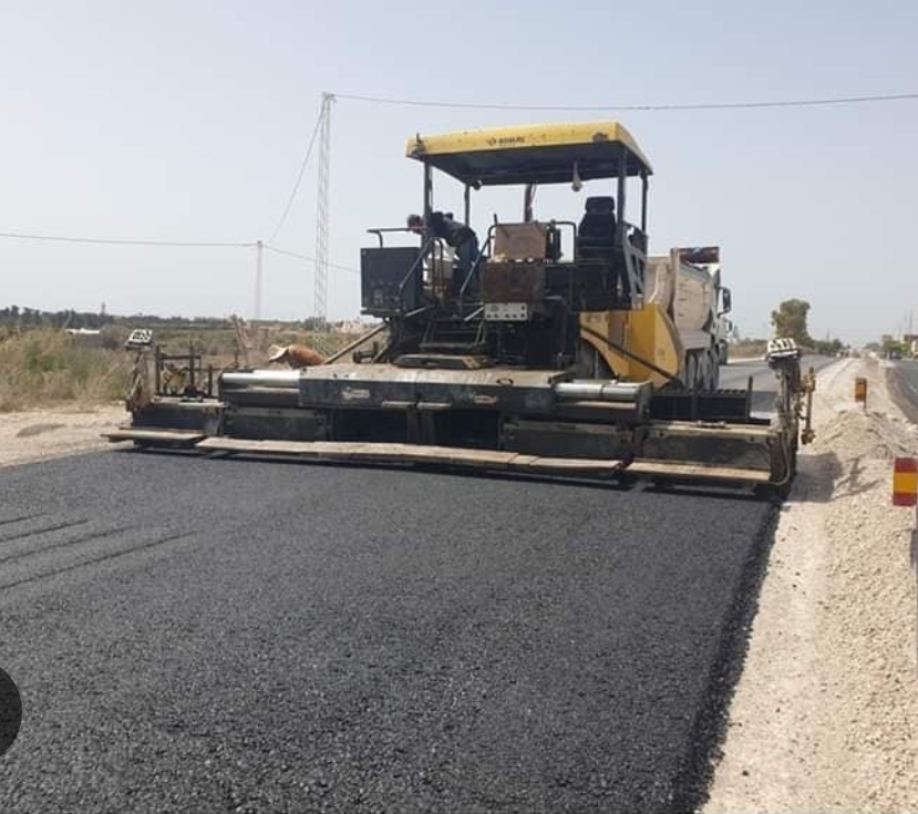نابل: تقدّم أشغال مضاعفة الطريق الجهوية عدد 27 الرابطة بين نابل ومنزل تميم بنسبة 95 بالمائة