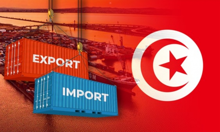 العجز التجاري لتونس يرتفع إلى 10415 مليون دينار ونسبة التغطية تتراجع إلى 73%