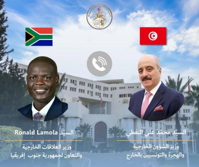 النّفطي ونظيره الجنوب إفريقي يؤكّدان أهمية توظيف الإمكانيات المتاحة لتطوير المبادلات التجارية بين البلدين