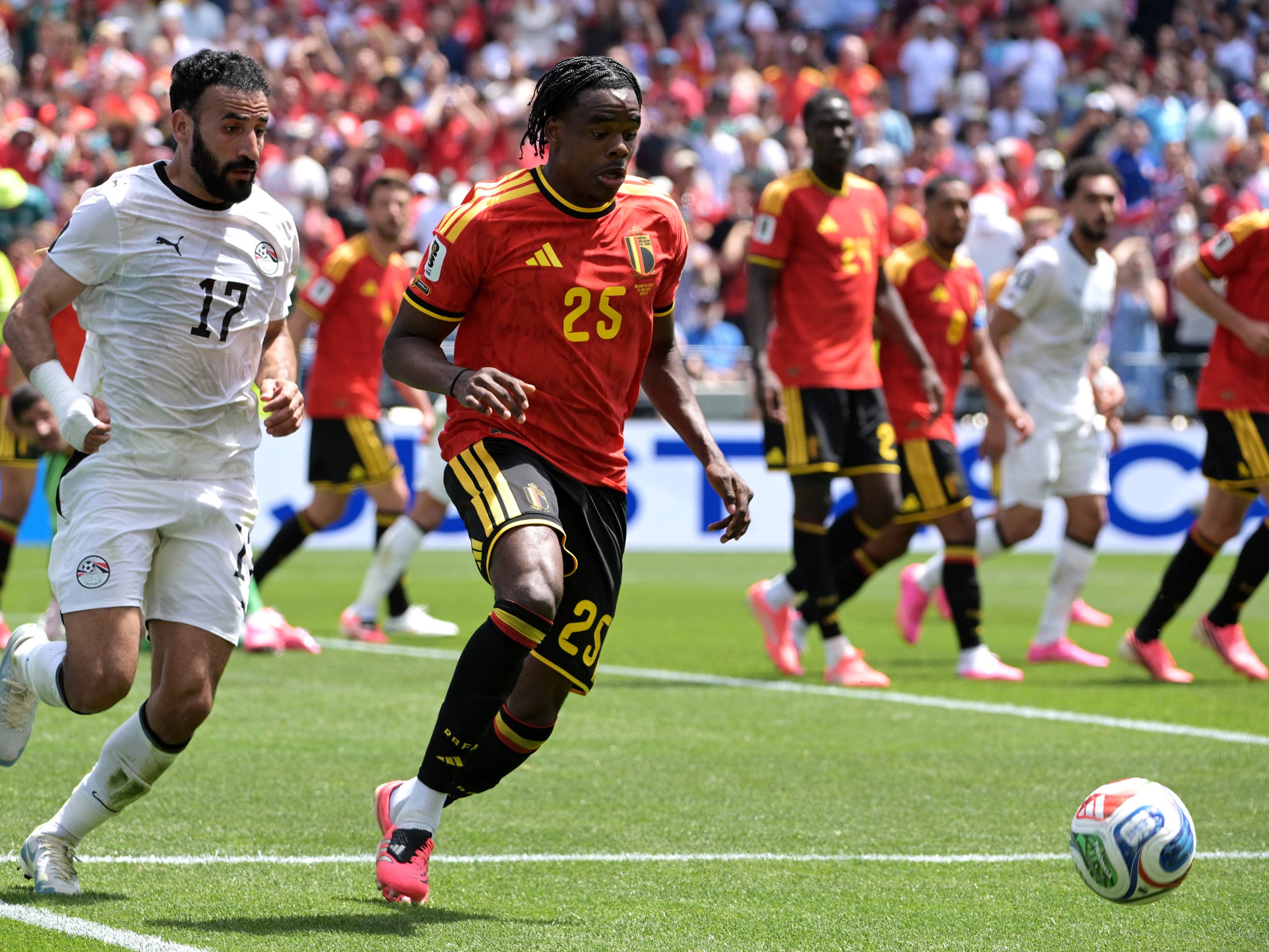 كأس العالم 2026 : مصر تتعادل مع بلجيكيا 1-1
