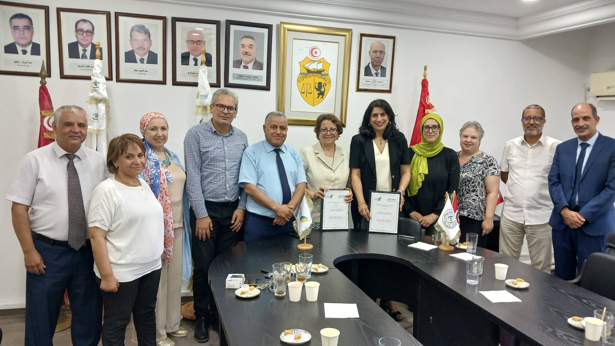 امضاء اتفاقية شراكة بين المعهد العالي للعلوم البيولوجية التطبيقية بتونس ومؤسسة البحث والتعليم العالي الفلاحي