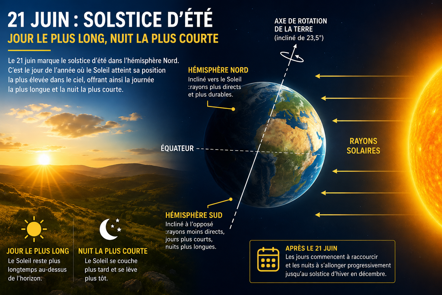 Aujourd'hui 21 juin : le solstice d’été annonce la journée la plus longue et le début de l’été
