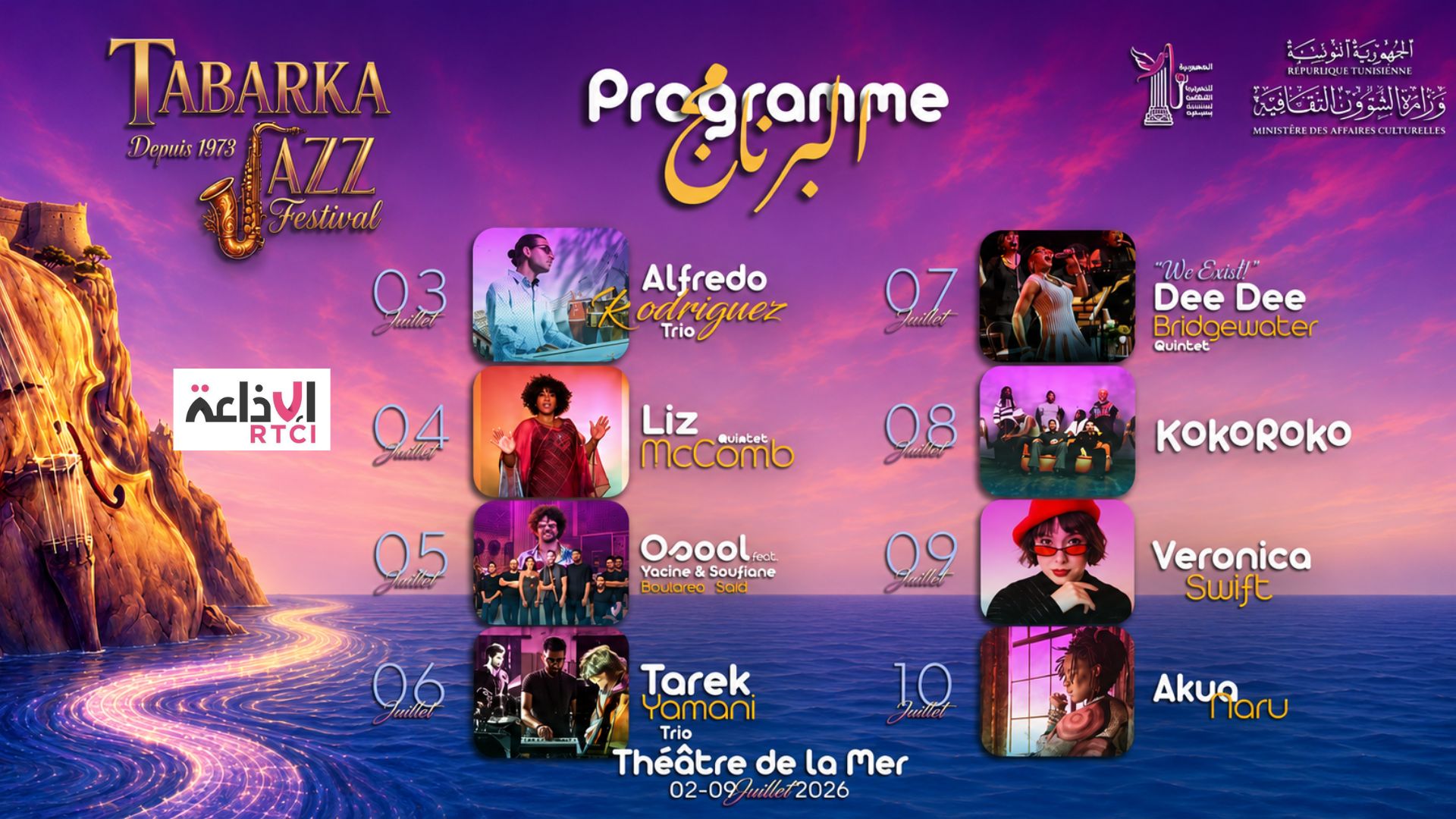 Tabarka retrouve enfin son souffle jazz avec le lancement du Street Jazz avant l’ouverture officielle d’une édition très attendue après six ans d’absence  