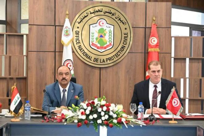 تونس تحتضن الاجتماع الثاني للجنة المشتركة التونسية العراقية في مجال الحماية المدنية والدفاع المدني.