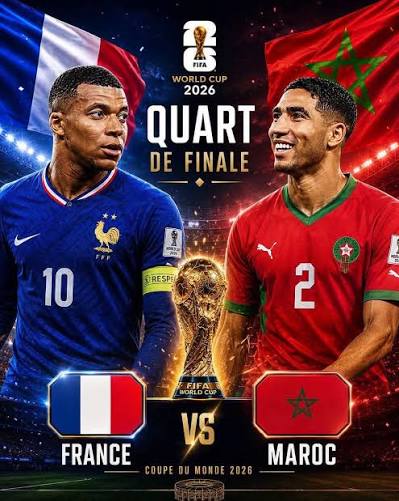Le Maroc et la France s’affronteront en quarts de finale de la Coupe du monde 2026