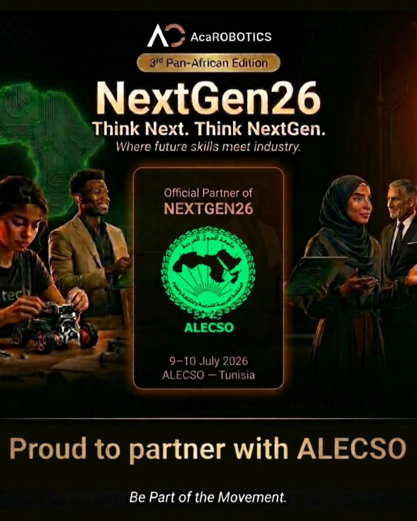  تظاهرة Next Gen26 يومي 9 و 10 جويلية بمقر الالكسو بتونس العاصمة