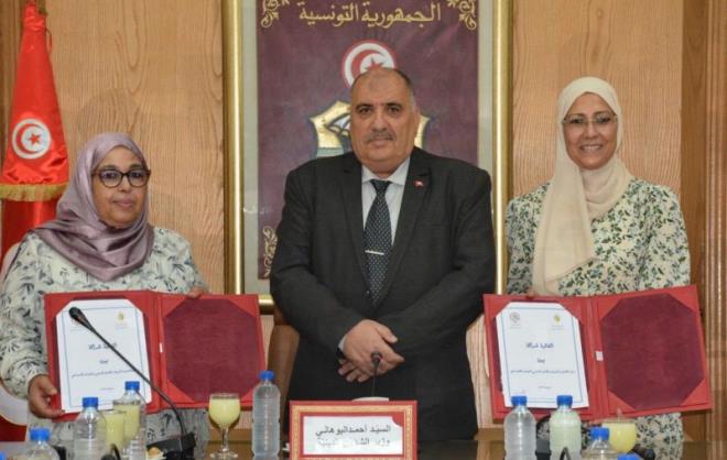 توقيع اتفاقية شراكة بين وزارة الشّؤون الدينيّة والاتّحاد التّونسي للتّضامن