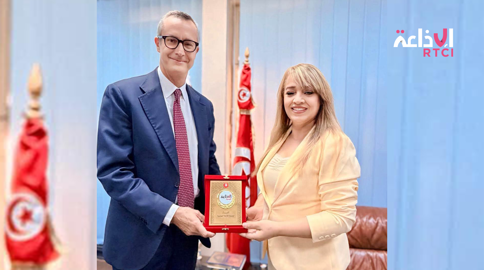 Diplomatie : L'ambassadeur d'Italie reçu à la Radio Tunisienne