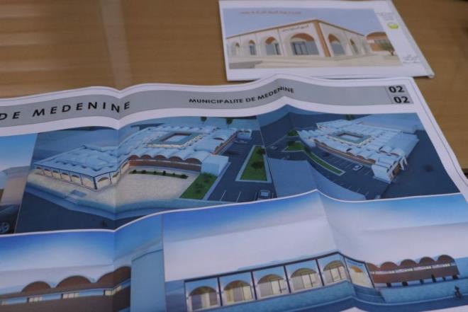 مدنين: متابعة تقدم مشروع تهيئة السوق المركزية بمدينة مدنين