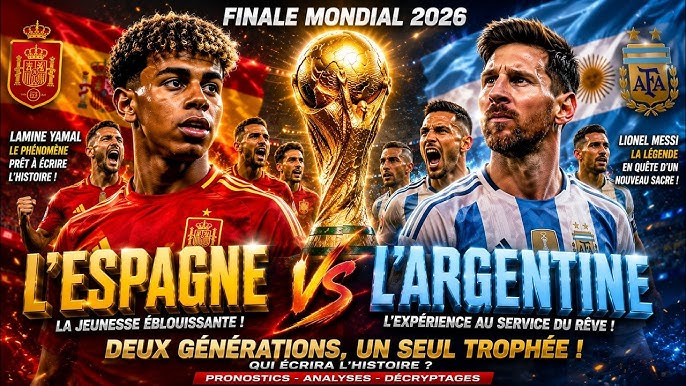 Mondial 2026 : l’Argentine et l’Espagne en quête du sacre
