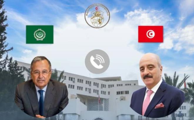 وزير الخارجية يتلقى اتصالا هاتفيا من الأمين العام الجديد لجامعة الدول العربية