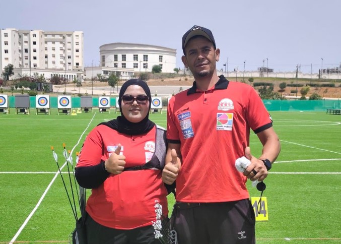 بطولة إفريقيا للرماية بالقوس والسهم: محمد حماد ورؤى عبد القادر يُتوَجان بذهبية منافسات الزوجي المختلط