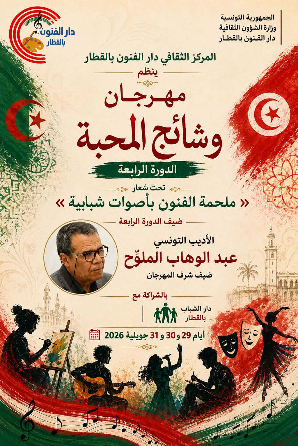  اليوم انطلاق مهرجان "وشائج المحبة التونسي الجزائري" بالقطار قفصة 