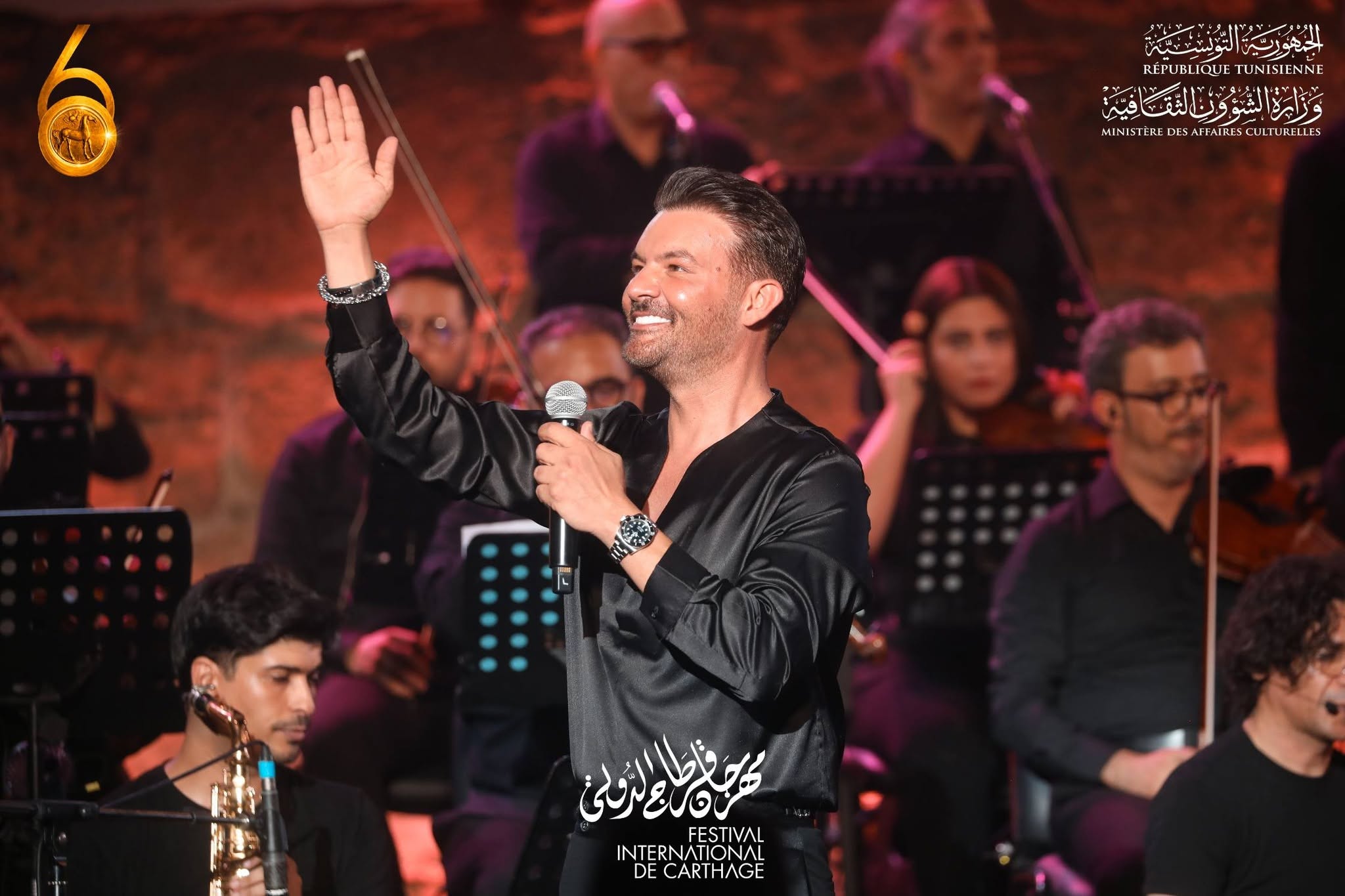 الفنان اللبناني ريان يغني للأمل على مسرح قرطاج الأثري