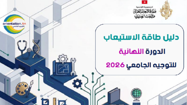 صدور دليل طاقة استيعاب الدورة النهائية للتوجيه الجامعي 2026.
