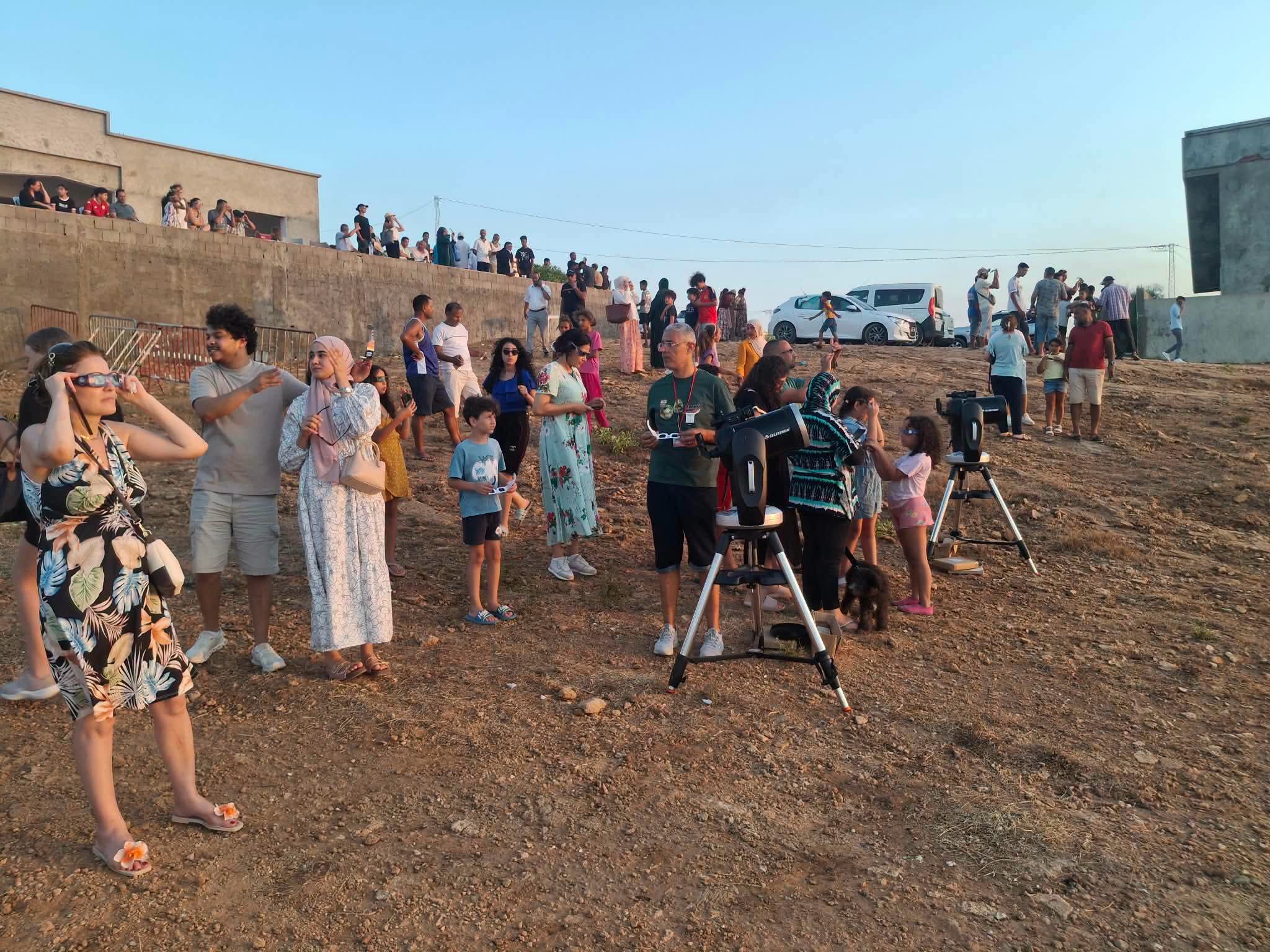 رصد الكسوف الجزئي للشمس بتونس