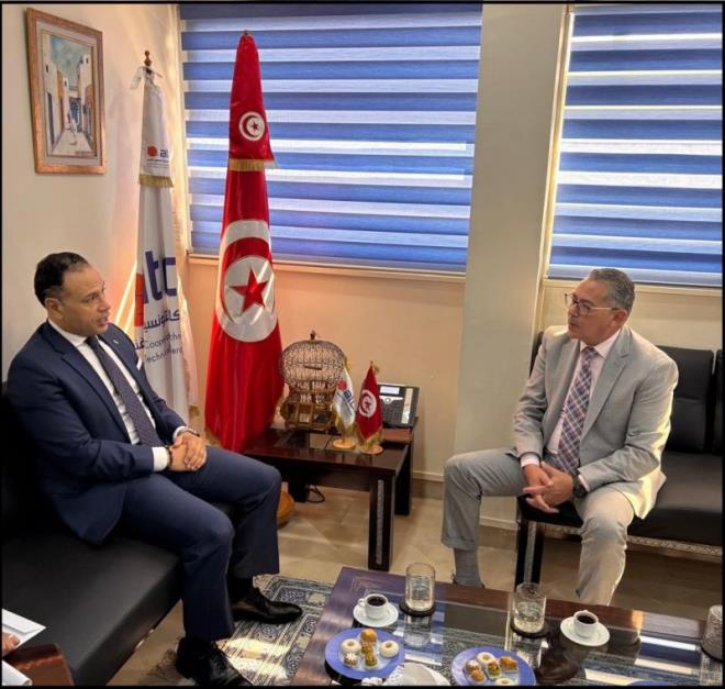 بحث مشروع اتفاقية تعاون بين الوكالة التونسية للتعاون الفني والوكالة المصرية للشراكة من أجل التنمية