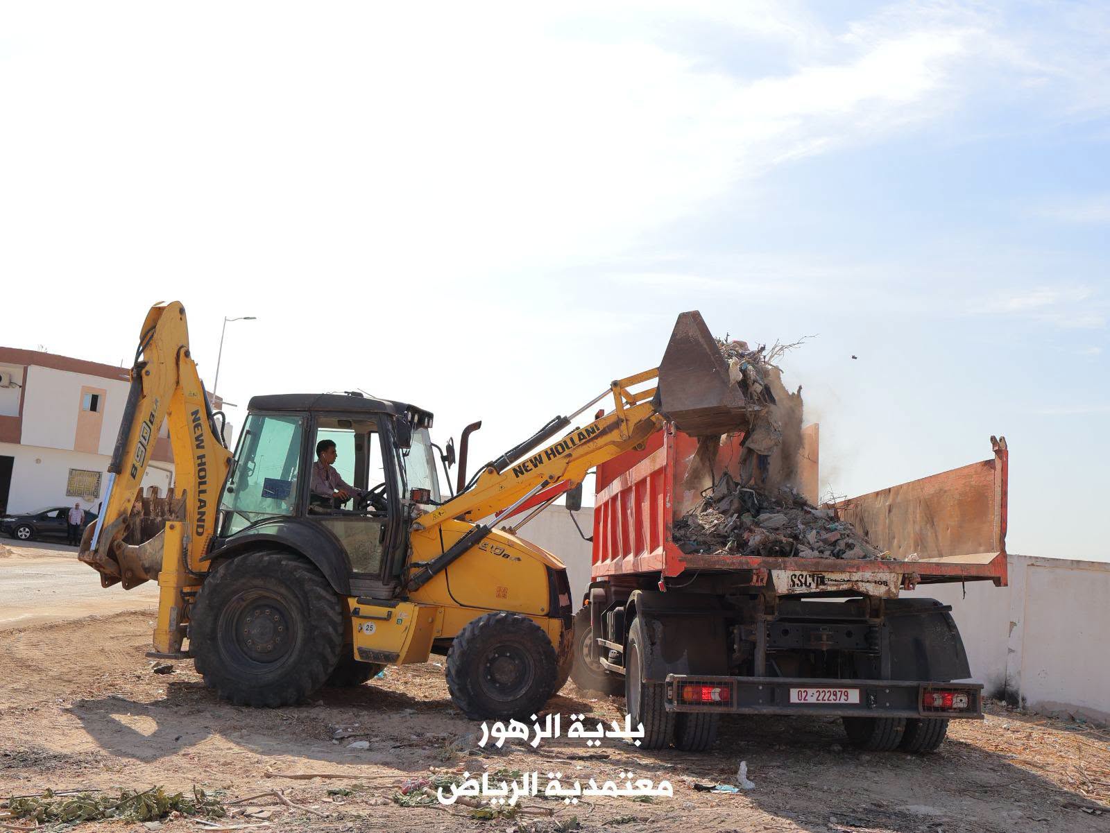 سوسة: رفع ما يقارب 35 طنا من فضلات البناء ببلدية الزهور 