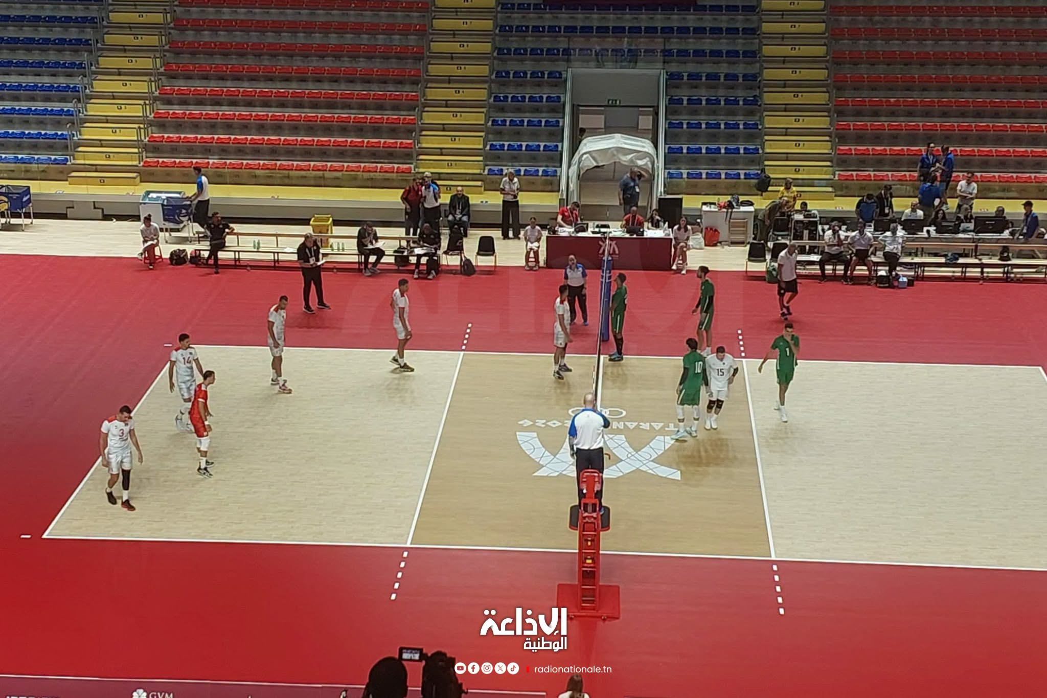 ألعاب البحر الابيض المتوسط: المنتخب التونسي للكرة الطائرة يستهل المنافسات بالفوز على نظيره الجزائري 3-0