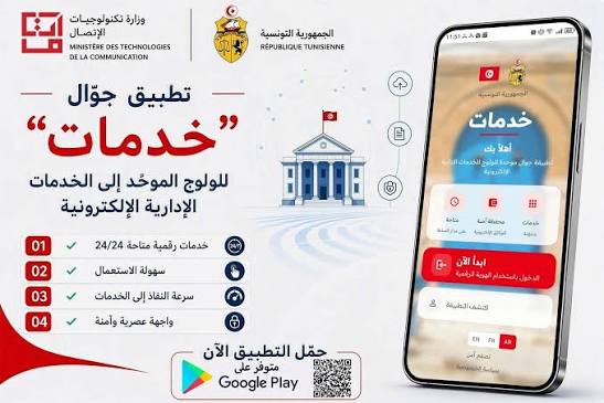 دخول  الإصدار الأول من التطبيقة الوطنية للخدمات الإدارية الرقمية "خدمات"، حيز الاستغلال انطلاقا من الاسبوع الجاري