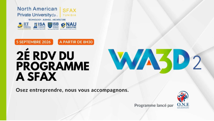 Sfax : lancement de la 2e édition du programme WAAD pour accompagner les jeunes entrepreneurs