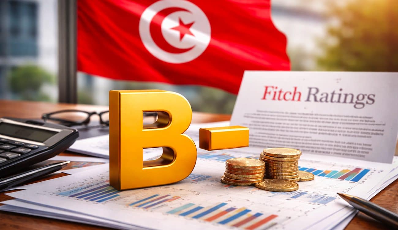 L’agence de notation Fitch Ratings maintient la note souveraine à long terme de la Tunisie à « B- » avec une perspective stable