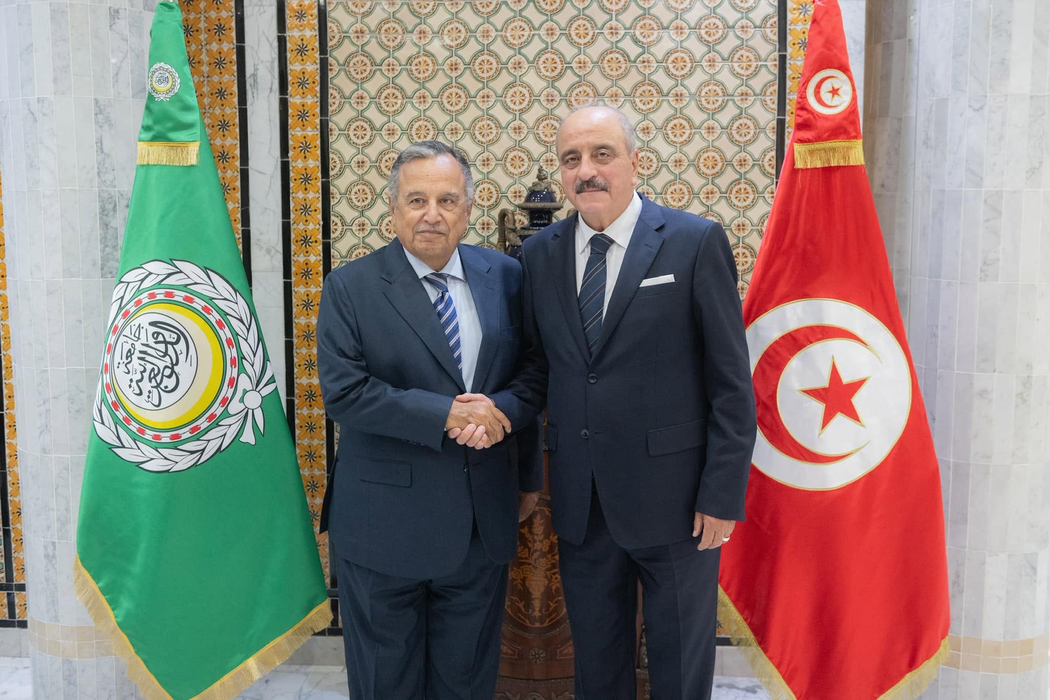 وزير الشؤون الخارجية يلتقي الأمين العام الجديد لجامعة الدول العربية