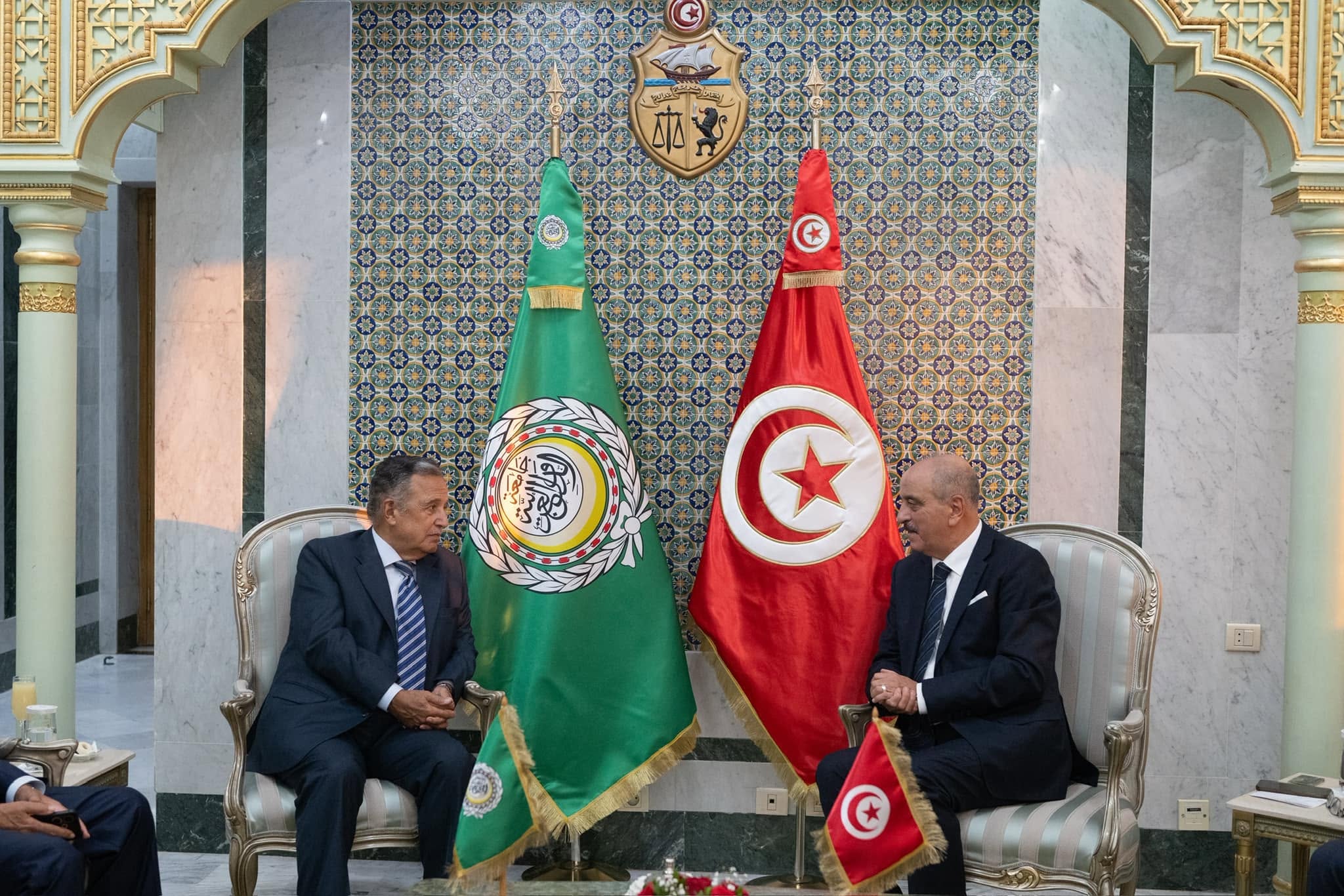 وزير الشؤون الخارجية يلتقي الأمين العام الجديد لجامعة الدول العربية